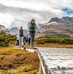 Walking the Key Summit Trail, Routeburn Track, Fiordland National Park Southland New Zealand