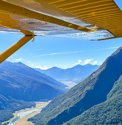 Guests hiking in Mount Aspiring National Park 130124 3