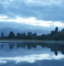 Morning reflection at Lake Matheson