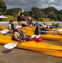 2 Cathedral Cove Guided Kayaking Tour March2025