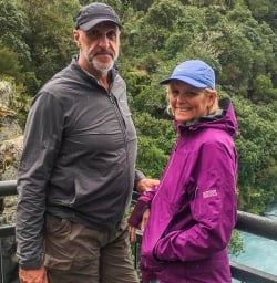 Couple at Huka Falls, Taupo Waikato New Zealand