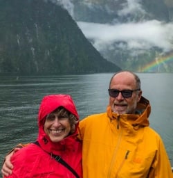 Couple on Milford Sound boat