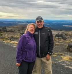 Couple at Tongariro National Park, Manawatu-Wanganui, New Zealand