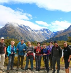 4 group hollyford track fiordland southland