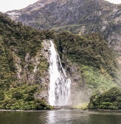 Stirling Falls, Milford Sound Fiordland Southland New Zealand