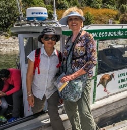 Boat tour at Lake Wanaka, Otago New Zealand