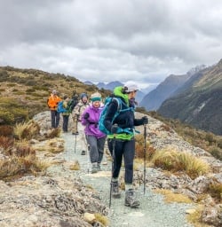 Walking the Key Summit Lookout Trail Lake, Fiordland New Zealand