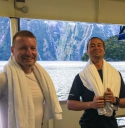 Ready for a swim in Milford Sound
