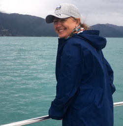 Guest on the boat at Kaikoura, Canterbury New Zealand