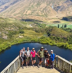 Guests exploring Diamond Lakes 130124 
