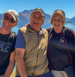Group above Lake Wakatipu, Otago New Zealand