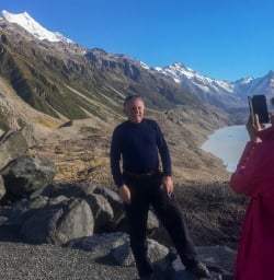 Picture at Hooker Lake, Canterbury New Zealand