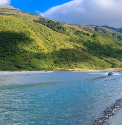 Jet boat ride in Siberia Valley