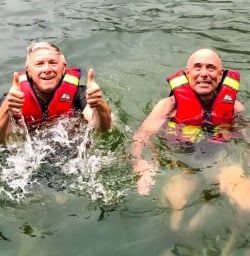 Swimming in Milford Sound2