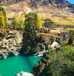 Wild Earth Winery set along the turquoise Kawarau River
