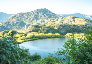 Diamond Lake from above