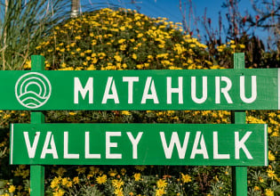 Matahuru Valley Sign