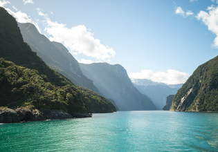 Milford Sound views down the fjord 2