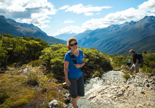 Routeburn Track solo guest hiking key summit