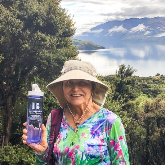 Guest at Mou Waho Island, Lake Wanaka Otago New Zealand