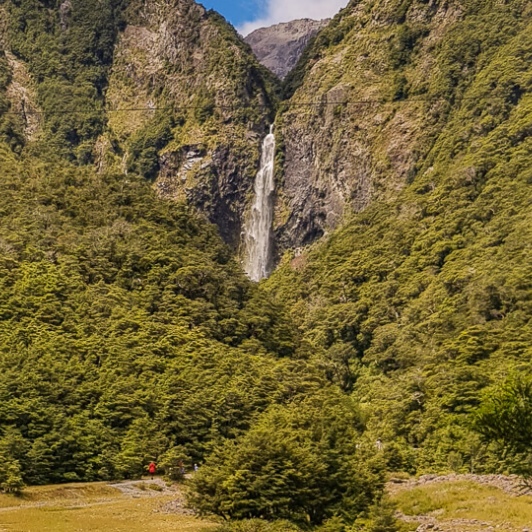 Devils Punchbowl Waterfall New Zealand