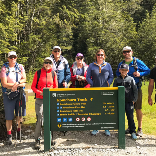 1. Guide and guests Routeburn Track