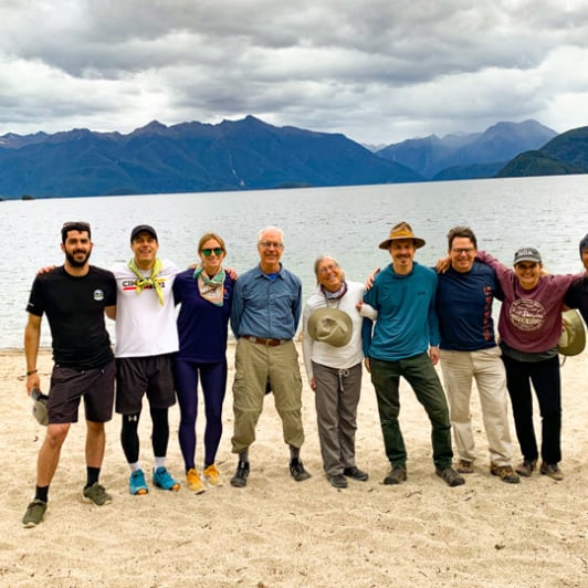 1. Guides and guests at Lake Manapouri