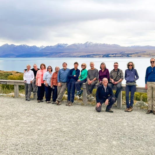 2. Group photo at Lake Pukaki