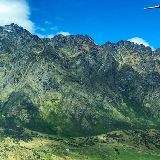 Aerial view of The Remarkables