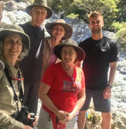 Group at Arthurs Pass National Park, Canterbury New Zealand