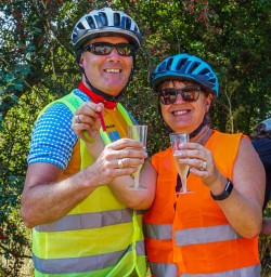 Cheers at Queenstown Trail, Otago New Zealand