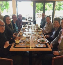 Group enjoying dinner at Wanaka