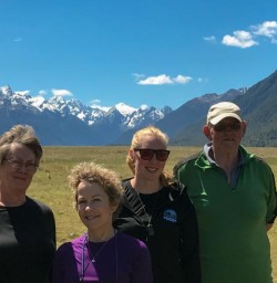 Group at Eglinton Valley, Fiordland National Park Southland New Zealand