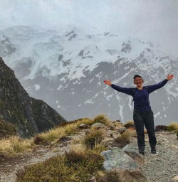 Enjoying the alpine on Mount Cook