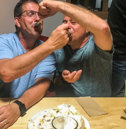Having fun with dessert in New Zealand