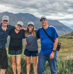 Group at Crown Range Summit, Otago New Zealand