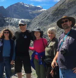 Group at Fox Glacier, West Coast New Zealand