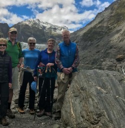 Group at Fox Glacier, West Coast New Zealand