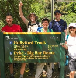 Group at Hollyford Track, Fiordland National Park Southland New Zealand