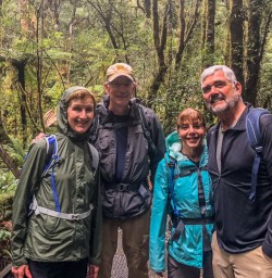 Group at Milford Track, Fiordland National Park Southland New Zealand