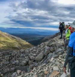 Group at Nelson Lakes National Park, Tasman New Zealand
