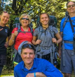 Group at Nelson Lakes National Park, Tasman New Zealand
