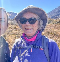 guest and guide Natalie in Tongariro National Park RS03MAR26