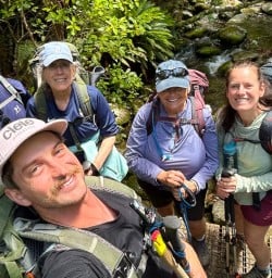 guests and guide Cullen on the Nydia Track KC22DEC25
