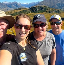 guests and guide Jo Rocky Mountain Track Rm09FEb26