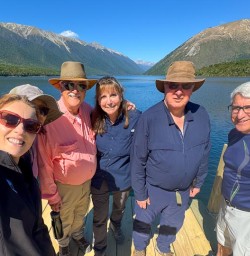guests and guide Jo in Nelson Lakes National Park MP16MAR26