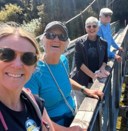 guests and guide Lisa hiking Paparoa National Park RM17NOV25