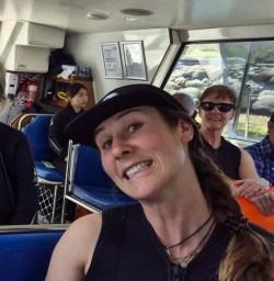 guests and guide Simone on boat in Kaikoura GE03NOV25