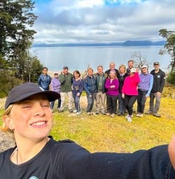 guests and guide Toni and Dan on the kepler track RM09MAR26