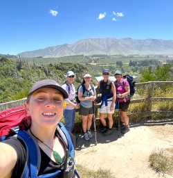 guests and guide Toni exploring Rakaia Gorge KC22DEC25